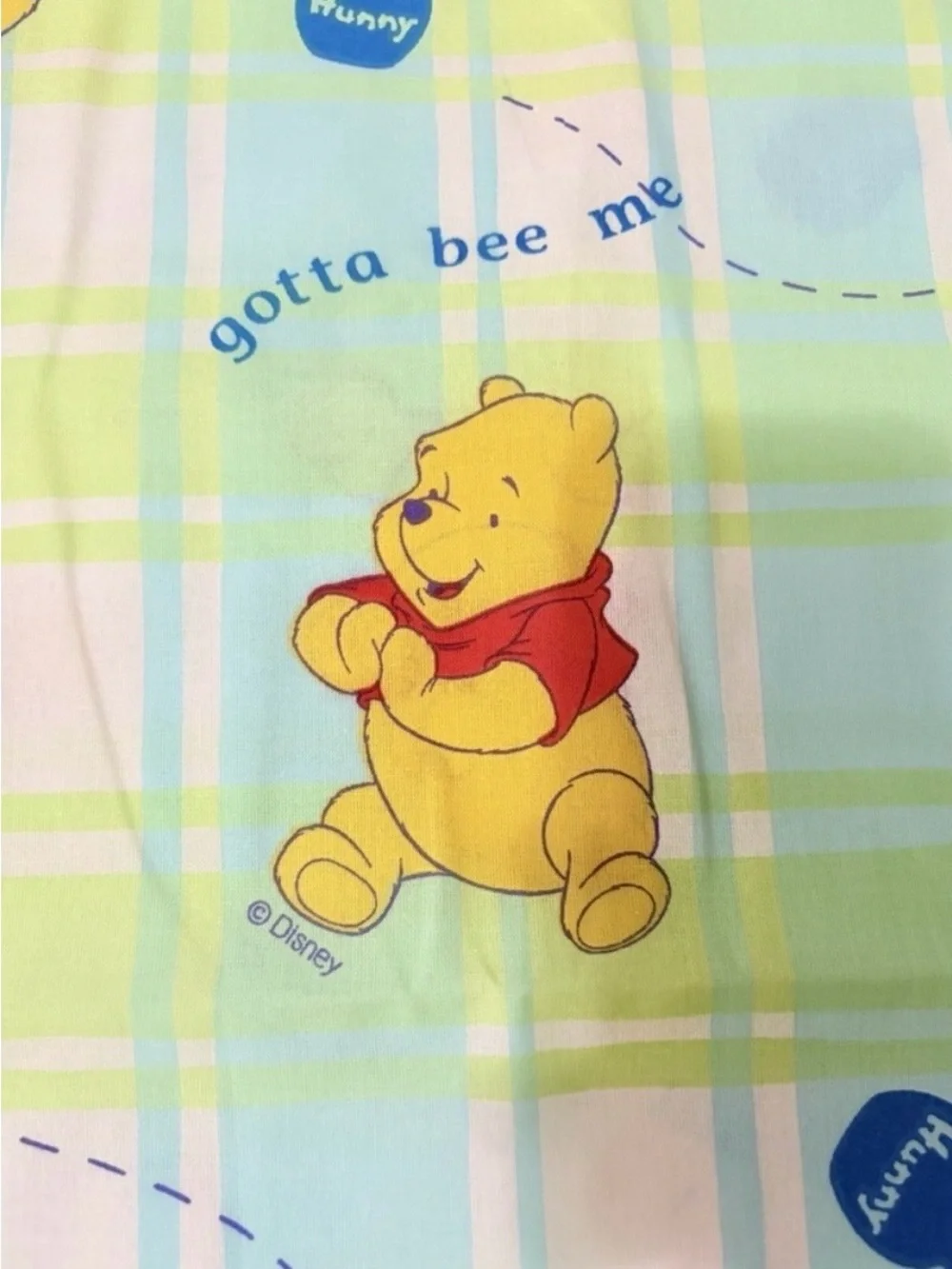 Rare Vintage Winnie the Pooh Twin Flat Sheet & Pillowcase Set Disney Gotta Bee M